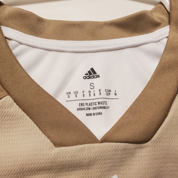 Adidas Originals White & Beige Training T-Shirt - Picture 5 of 7